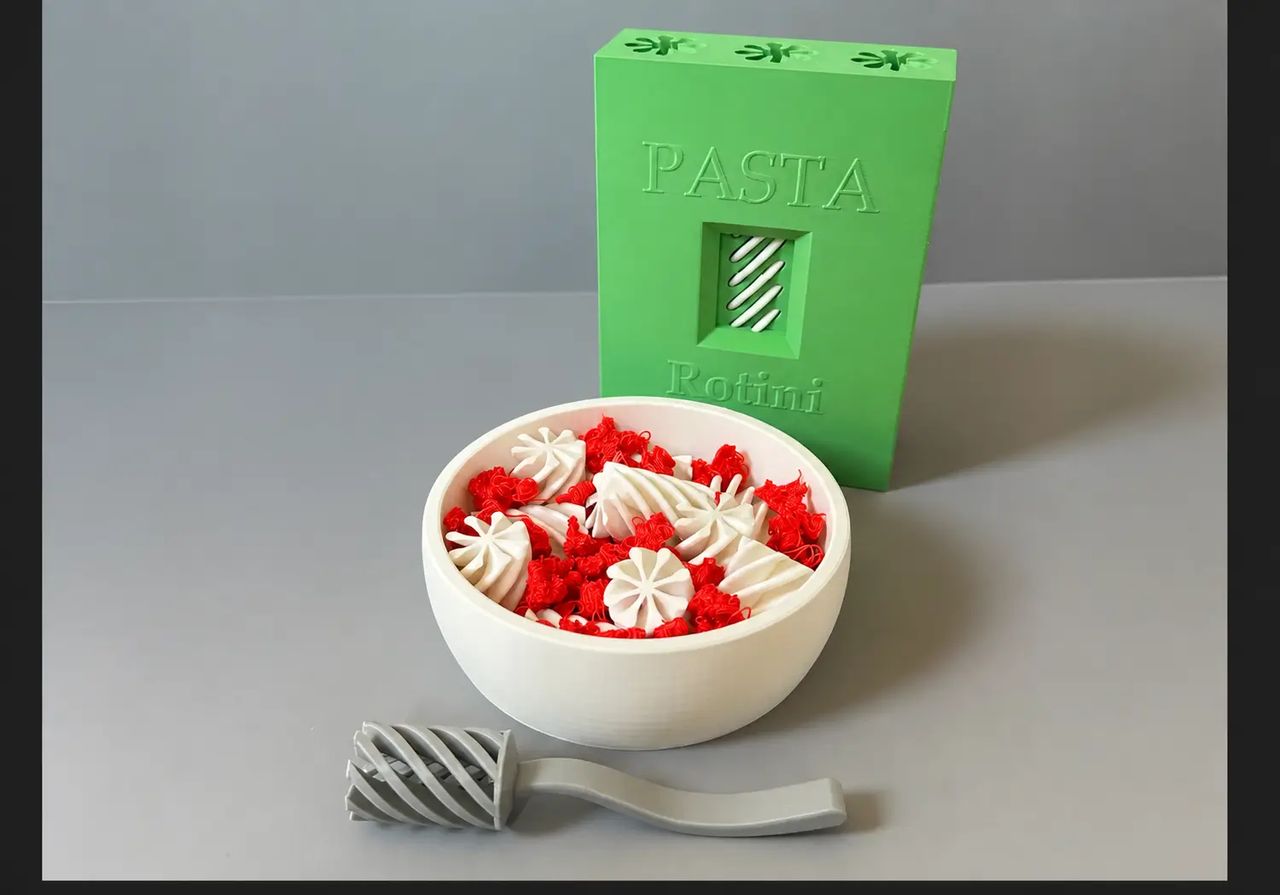 Pasta Playset: Pasta Box,Noodles,Bowl,&Funny Fork