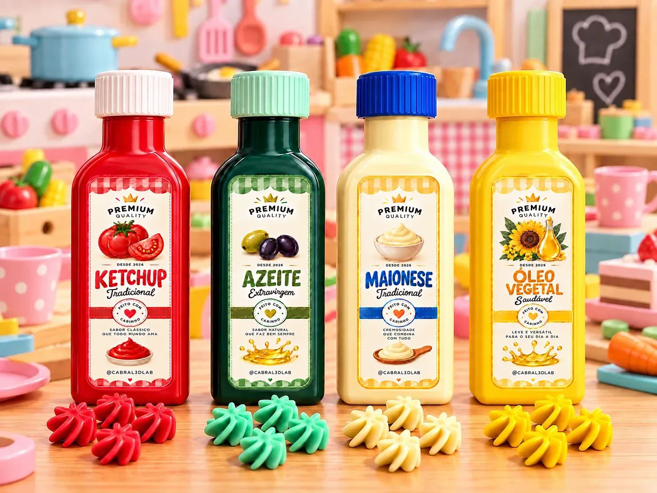 Kit Molhos e Temperos de Brincar